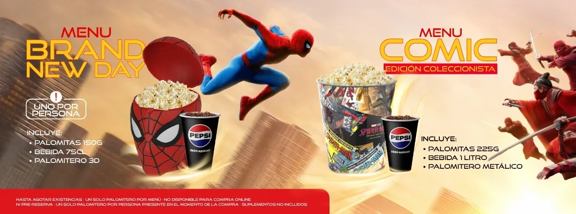 MENU SPIDERMAN BRAND NEW DAY